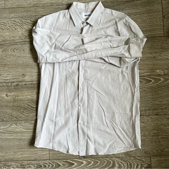ZADIG & VOLTAIRE dress shirt 100% cotton size large TADAO TDM SDCJ0514 - Picture 11 of 11